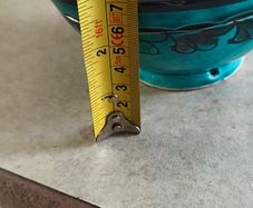 Turquoise Moroccan Bowl 15 cm. W. and 7 cm. hight