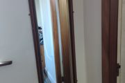 Wood and gold frame mirror