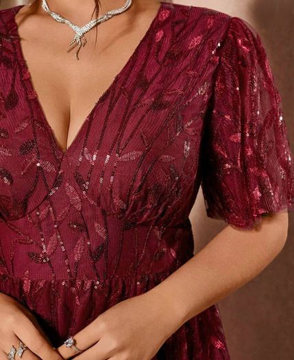 Stunning Dress with Sparkly Sequins size 20 + matching jewelry sets available