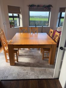 Dining Table Solid Oak 180x180cm
