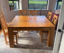 Dining Table Solid Oak 180x180cm
