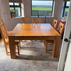 Dining Table Solid Oak 180x180cm