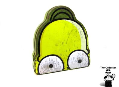 The Simpsons Homer Simpson yellow Fun Tin Case Empty Biscuit Tin 2003-04  Size 7 3/4" x 7 1/4" x 2"