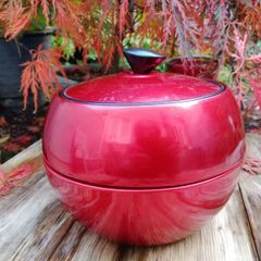 Ice bucket , mid century modern, red ice bucket