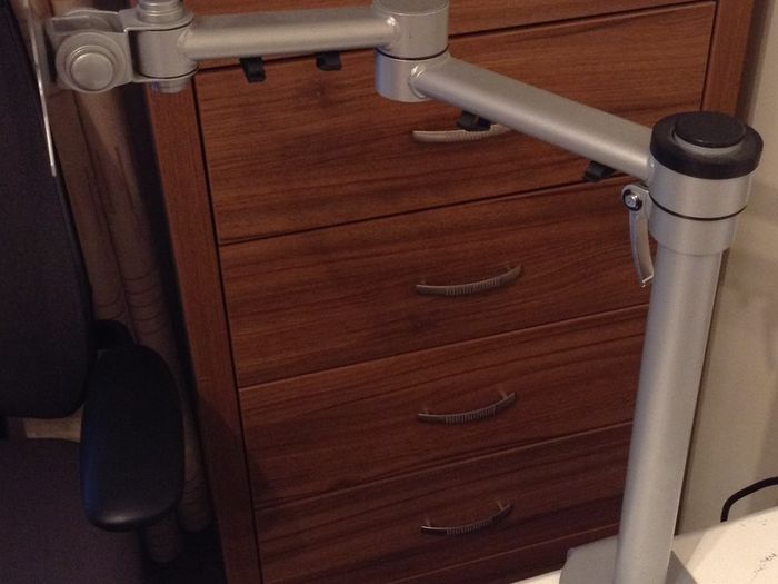 Single Monitor Desk Mount, Height Adjustable Monitor Stand Mount, Full Motion Monitor Arm Desk Mount