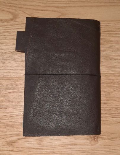 Handmade leather personal size diary notebook passport holder 17cm x 11cm contains a  pen loop a pocket holder and a homemade notebook also with 4 internal elastics to hold your diaries notebooks etc see all photos FREE STANDARD POSTAGE INCLUDED