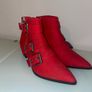 M&S Red suede ankle boot - Size 4.5 Image 2