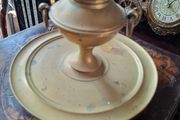 Beautiful Antique Brass Ink Holder with Insert and Drip Tray, Postage Available or Collection