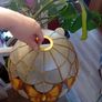 Vintage Capiz Shell hanging ceiling pendant shade Image 3