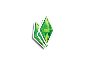 The Sims Plumbob Glossy Sticker 2-Pack
