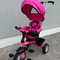 Kiddo 4-in-1 Tricycle with Push Handle - Pink