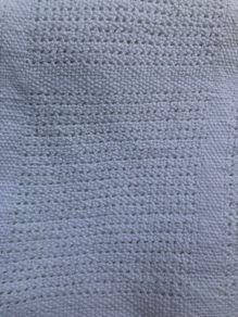 Cellular blanket white cotton for cot or cot bed by Mothercare