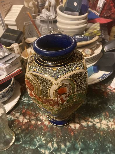1950s satsuma Japanese vase free postage