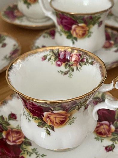 Royal Albert "Old Country Roses" Coffee Cups and Saucers