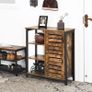 Chest of Drawers Cupboard Kitchen Cupboard Sideboard with 3 Shelves and Cupboard Image 5