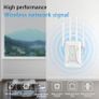 WiFi Extender Booster, WiFi Booster 4 Antennas Ethernet Port, 30 Devices WiFi Booster Range Extender, Covers Up to 5000 Sq.ft, Quick Setup, Works with Any WiFi Router, UK Plug Image 2