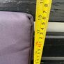 Garden Bench Cushion, 2 Seater Swing Chair Cushion, Seat Pad for Outdoor Use, L130cm, Black Image 4