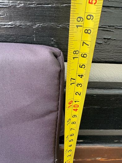 Garden Bench Cushion, 2 Seater Swing Chair Cushion, Seat Pad for Outdoor Use, L130cm, Black