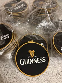 guinness rubber drink coasters
