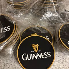 guinness rubber drink coasters