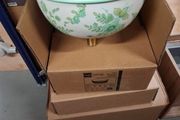 Bathco floral design counter top basin