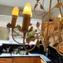 BnQ Antique Cream Chandelier Image 3