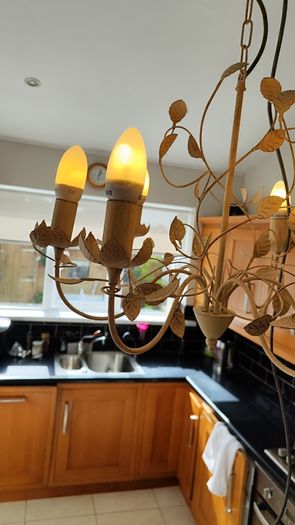 BnQ Antique Cream Chandelier
