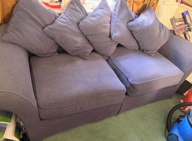 navy blue 3 seater sofa