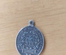 Big Antique Silvered Medal Immaculate Conception/Congregation Of The Children Of Mary-Ireland