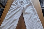 Ladies White Linen 2 Piece