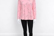 New Pink Heart Long Sleeve Top