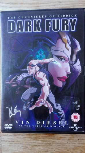 DVD Animation Chronicals of Riddick.  Dark Fury