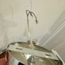 Modern 5 Arm Chrome and Glass Chandelier Image 5