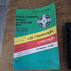 1978 All Ireland Hurling Final Programme Kilkenny V Cork