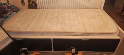 Single Bed with Mattress & 2 Storage Drawers