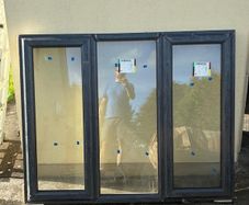 Brand New Double Glazed uPVC Window Approx 1600 x 1300mm  Anthracite Grey