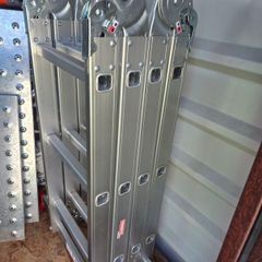 Powerfix aluminium ladder with platform plates
