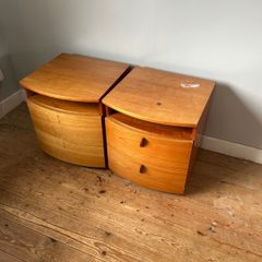 furniture - tall chest of drawers and two side lockers