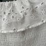 ZARA white shirred ruffle Bardot top Age 11 years Image 2