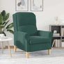 Armchair Dark Green Velvet Image 3