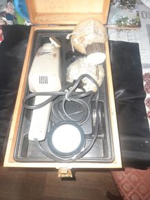 Old Shoe Polishing Box with Contents,