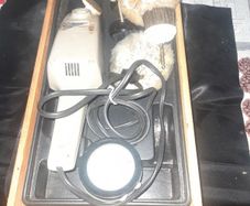 Old Shoe Polishing Box with Contents,