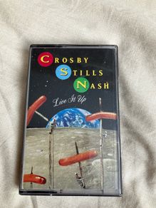 Crosby Stills Nash live it up cassette