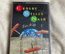 Crosby Stills Nash live it up cassette