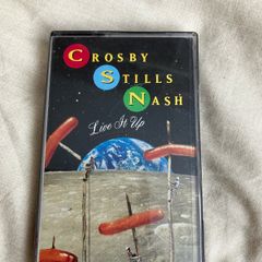 Crosby Stills Nash live it up cassette
