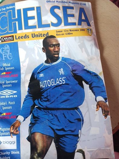 chelsea match programme  nov 2000