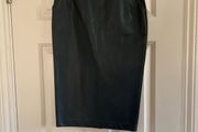 Atmosphere black midi skirt