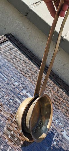 antique brass pots