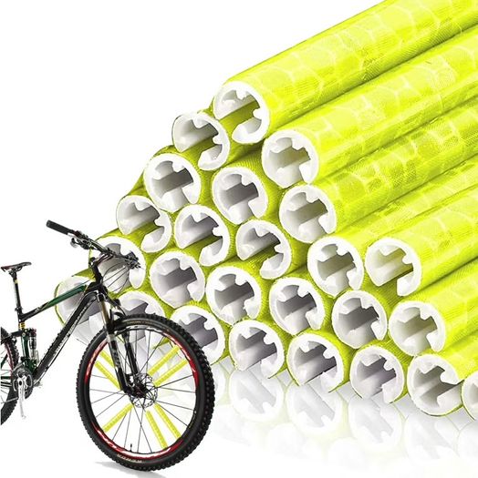 Tube Warning Strip 12Pcs Reflective Mount Clip Bicycle Wheel Spoke Reflector Stripe Steel Wire Lamp MTB Bike Reflector Light