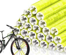 Tube Warning Strip 12Pcs Reflective Mount Clip Bicycle Wheel Spoke Reflector Stripe Steel Wire Lamp MTB Bike Reflector Light